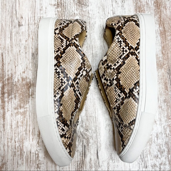 J/Slides Heidi Slip On Platform Python Sneakers 9 - Picture 4 of 7